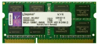 RAM 8GB 1600MHz DDR3 Non-ECC CL11 SODIMM Kingston